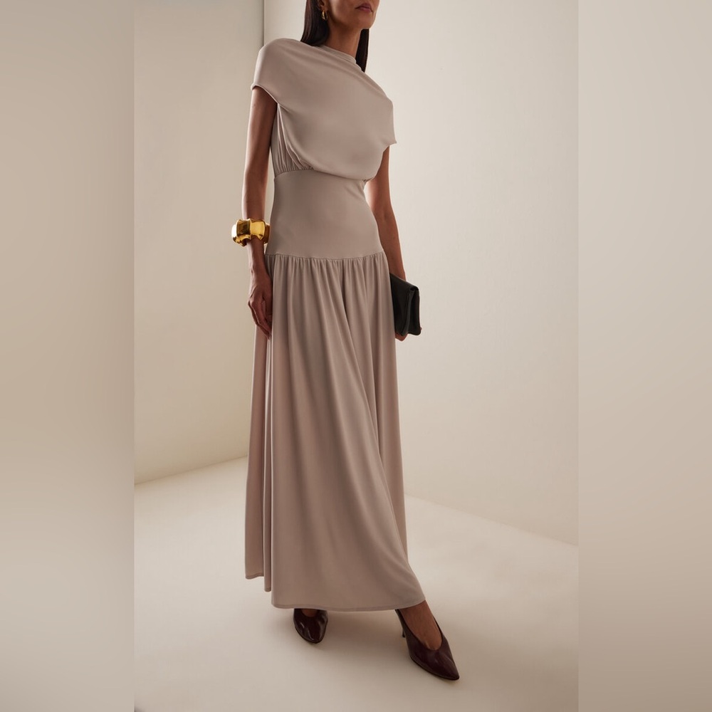 KALLMEYER Exclusive Victoria Draped Jersey Midi Dress